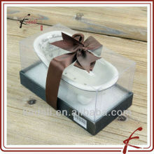 Cadeau de Noël en porcelaine en céramique mini baignoire savon savon